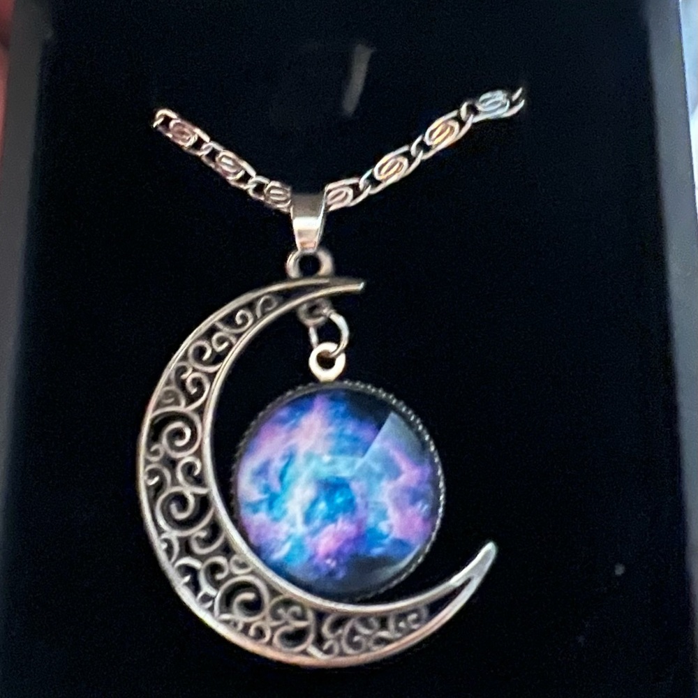 Half Moon Pendant and necklace